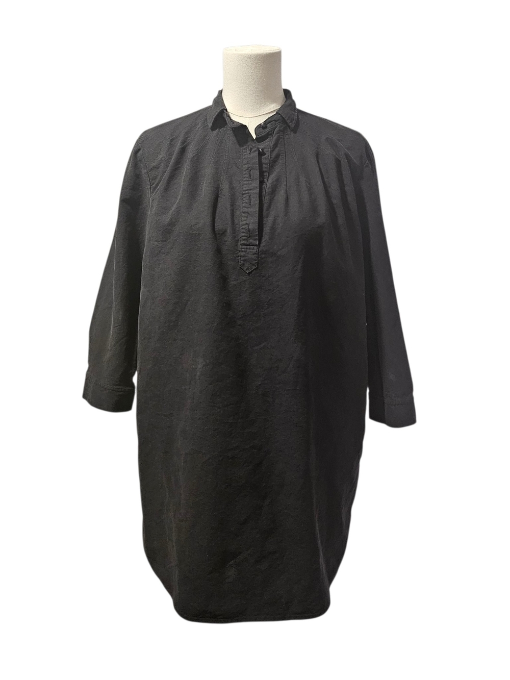 Tuckernuck Pomander Place Black Pullover Shirt Dress Size M